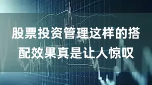 股票投资管理这样的搭配效果真是让人惊叹